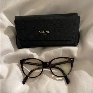 Celine Women's Brown Cat-Eye Eyeglasses